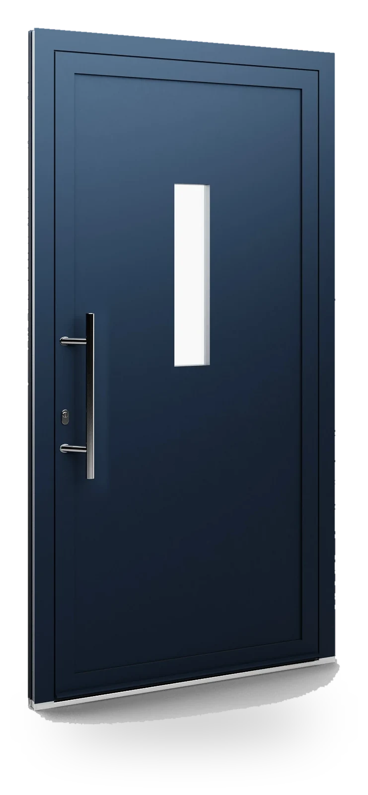 Eko-Okna 26 — panele do drzwi aluminiowych, z szybą, przeszklenie z piaskowanym wzorem