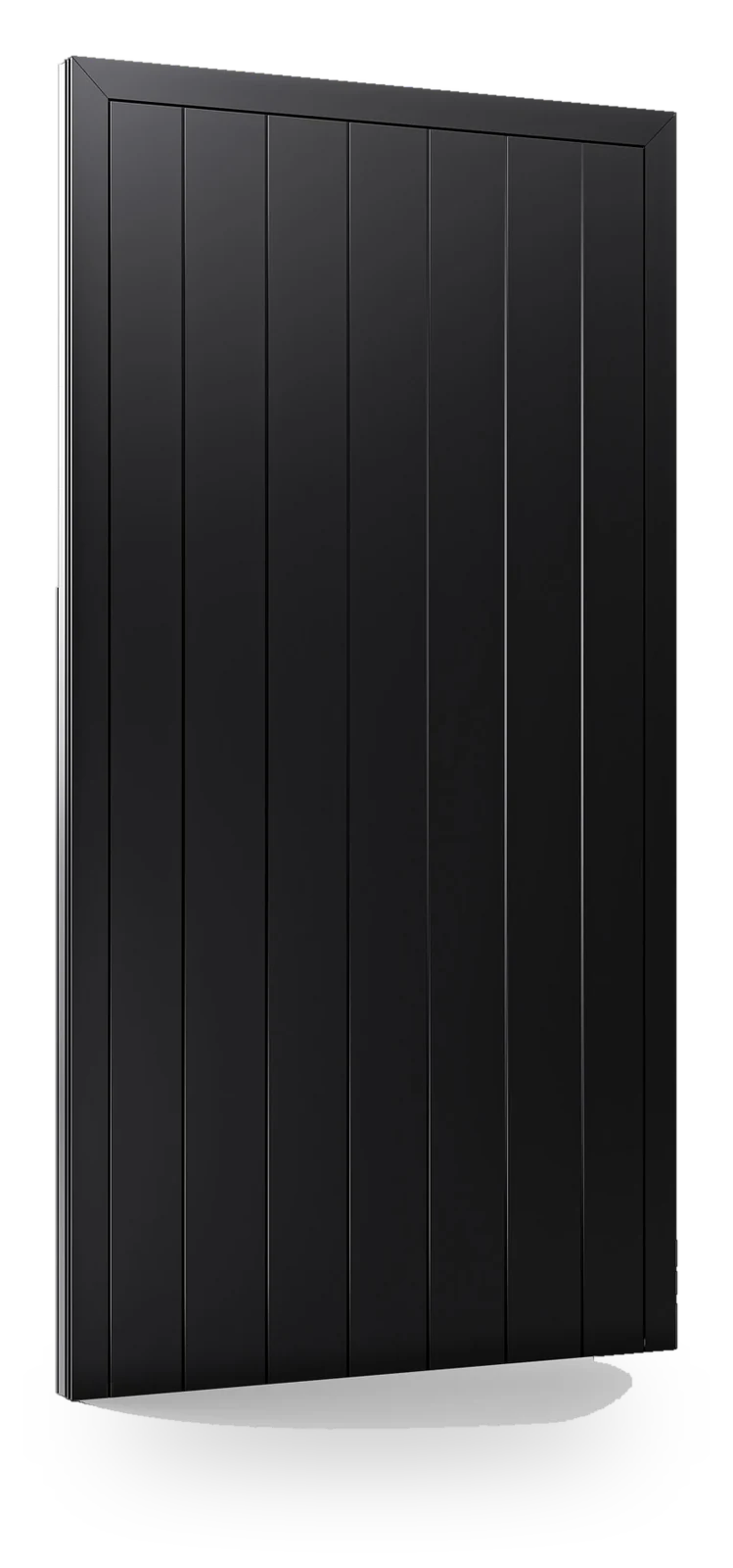 Eko-Okna IL6135 — drzwi aluminiowe, panel pełny, frezowania pionowe