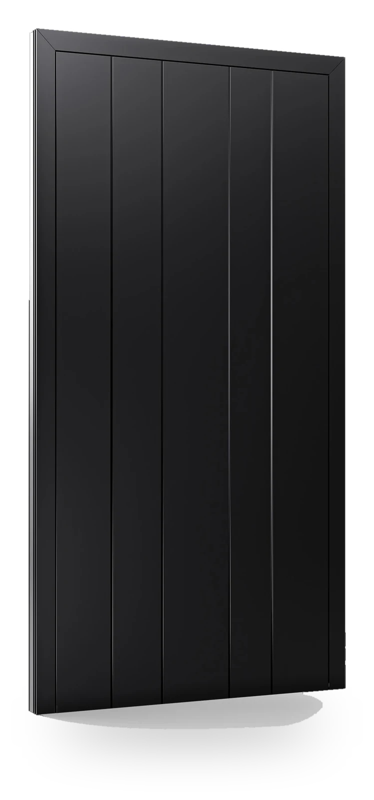 Eko-Okna IL6136 — drzwi aluminiowe, panel pełny, frezowania pionowe