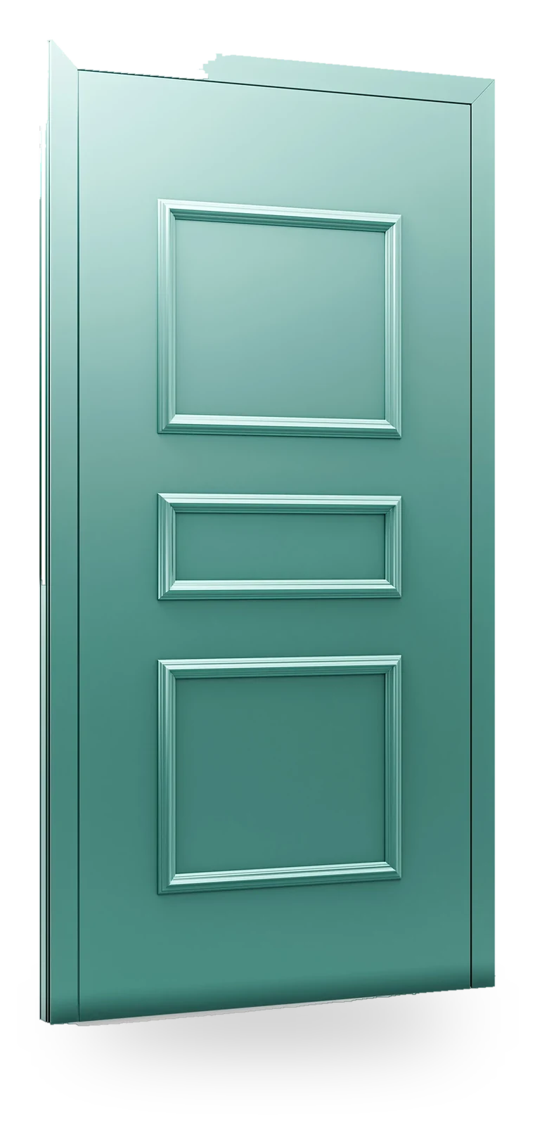 Eko-Okna RL03 — drzwi aluminiowe, panel pełny, tłoczenie panelu