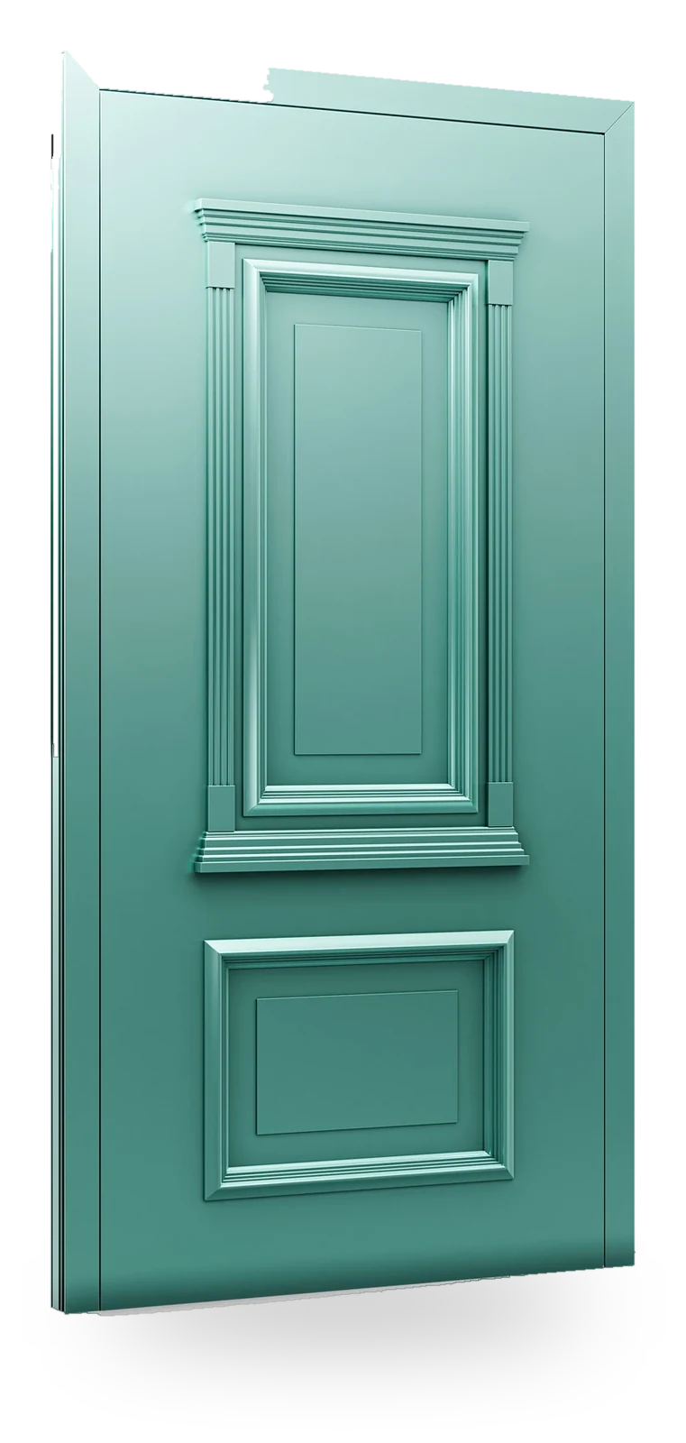Eko-Okna RL15 — drzwi aluminiowe, panel pełny, tłoczenie
