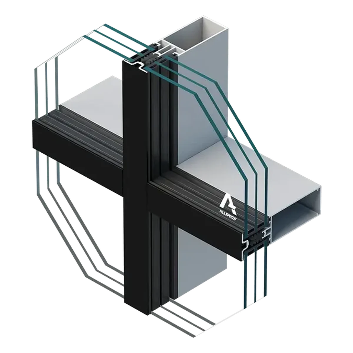 Aluprof MB-SR50N HI+, system MB-SR50N HI+ - fasada słupowo-ryglowa
