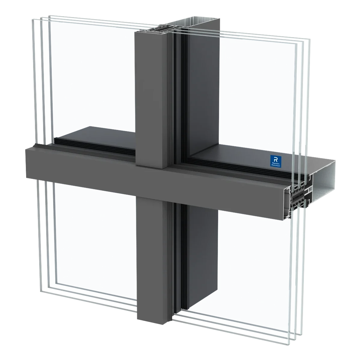 Reynaers CW 50-HI, system CW 50-HI - fasada słupowo-ryglowa