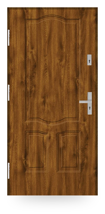 Martom E 00 — drzwi stalowe, panel pełny, tłoczenie