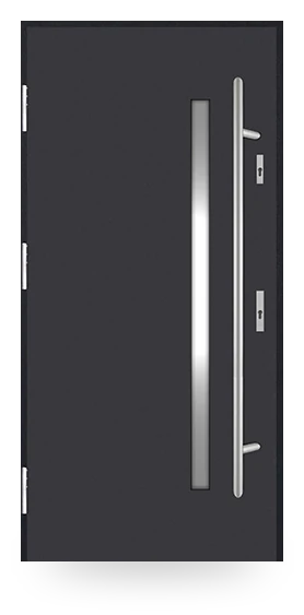 Martom G 603/48 — drzwi stalowe, z szybą