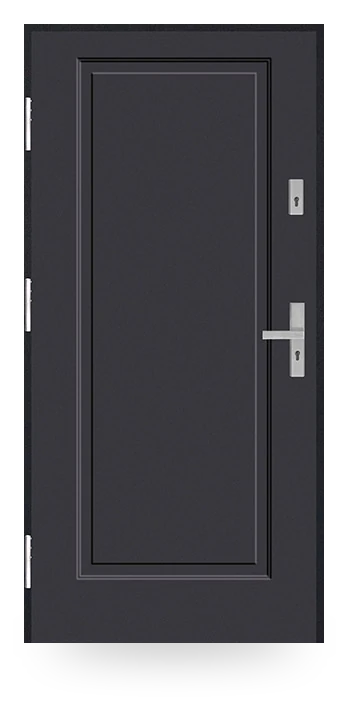 Martom M 00 — drzwi stalowe, panel pełny, tłoczenie