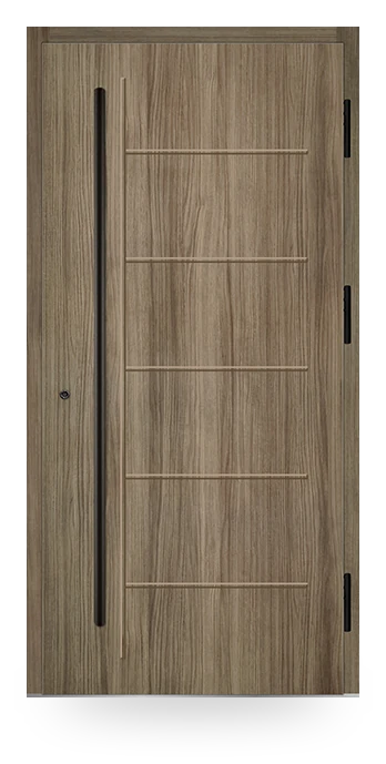 Martom P 00 — drzwi stalowe, panel pełny, tłoczenie