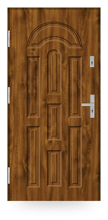 Martom W 00 — drzwi stalowe, panel pełny, tłoczenie