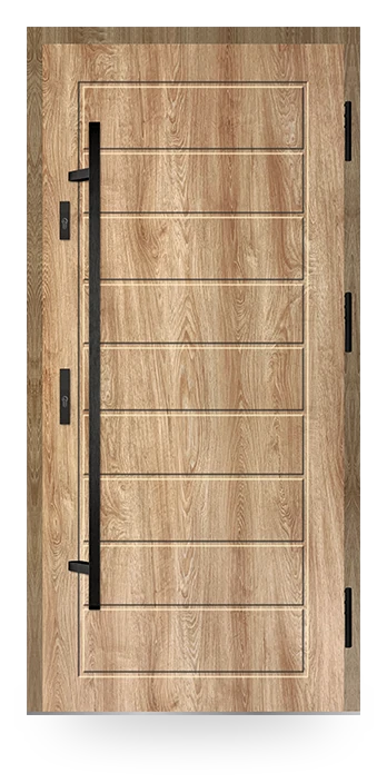 Martom Y 673 — drzwi stalowe, panel pełny, tłoczenie