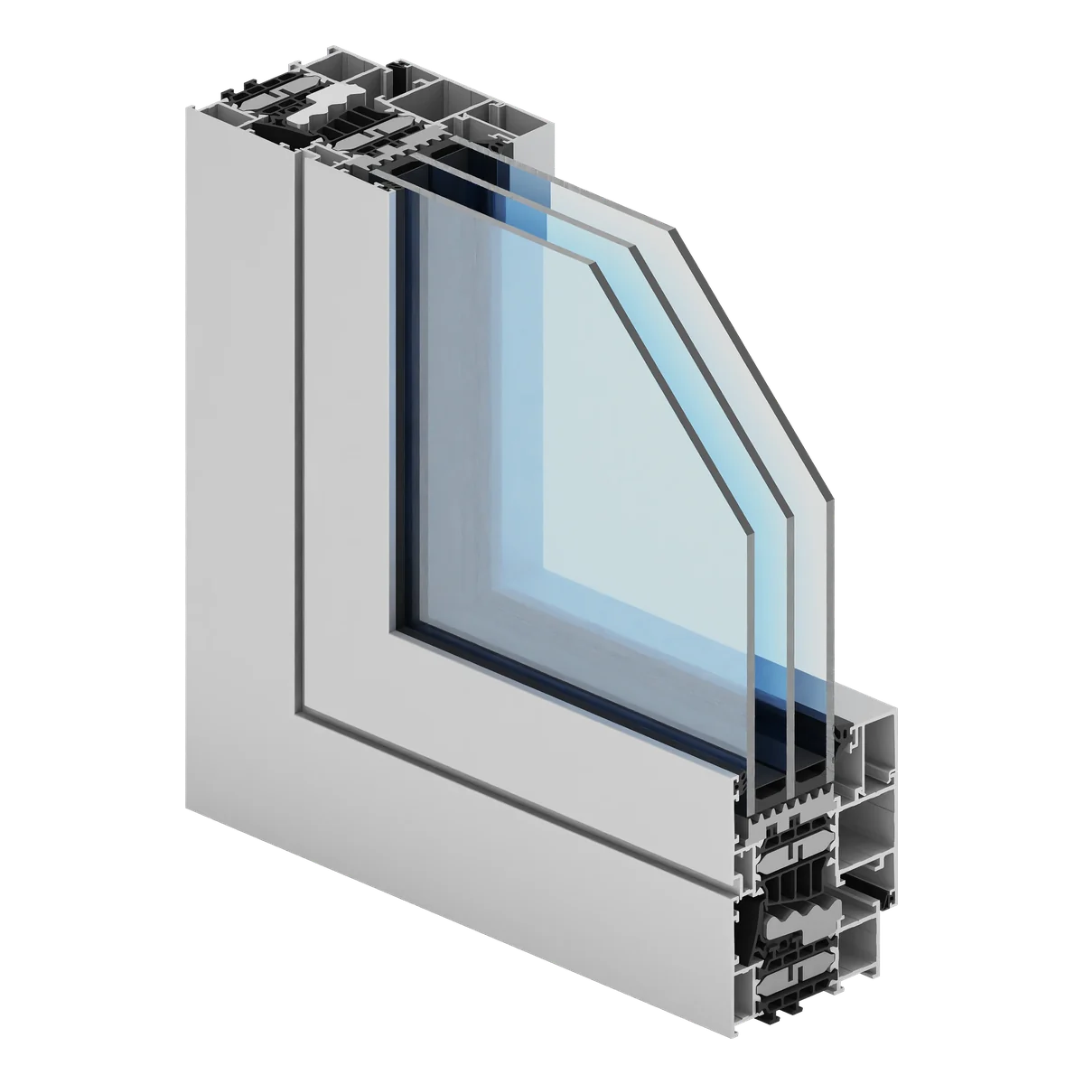 Aliplast Genesis 75, system Genesis 75 - okno aluminiowe