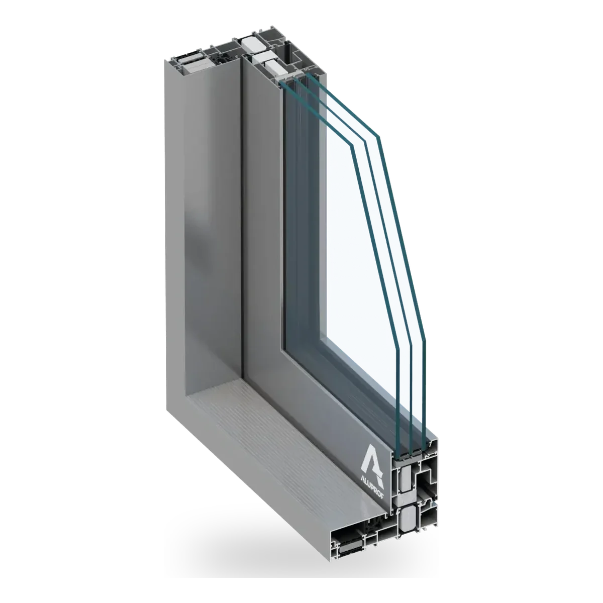 Aluprof MB-77HS HI, system MB-77HS HI - okno przesuwne aluminiowe