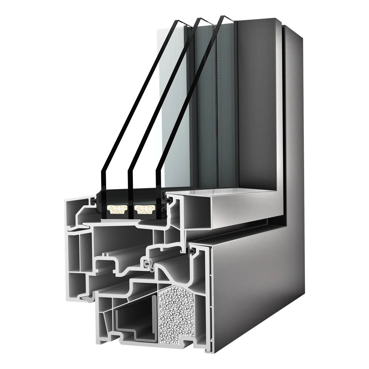 Internorm KF 410, system KF 410 - okno PVC