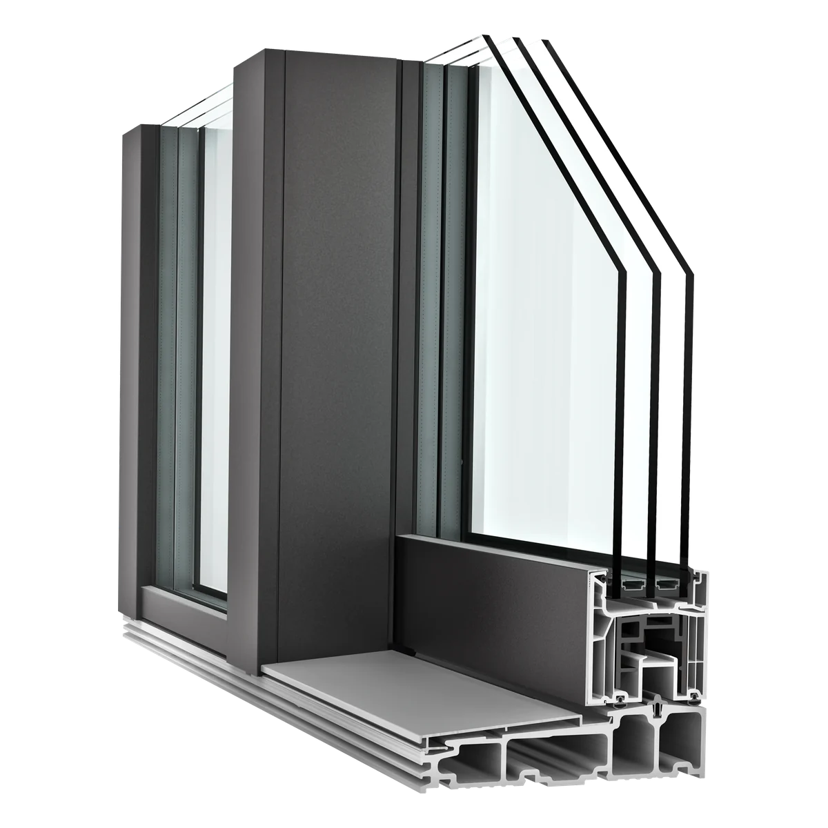 Internorm KS 430, system KS 430 - okno przesuwne PVC