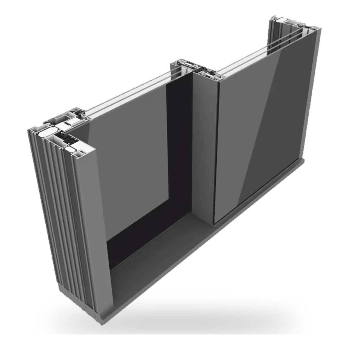 Yawal DP 180 Primeview Glass, system DP 180 Primeview Glass - okno przesuwne aluminiowe