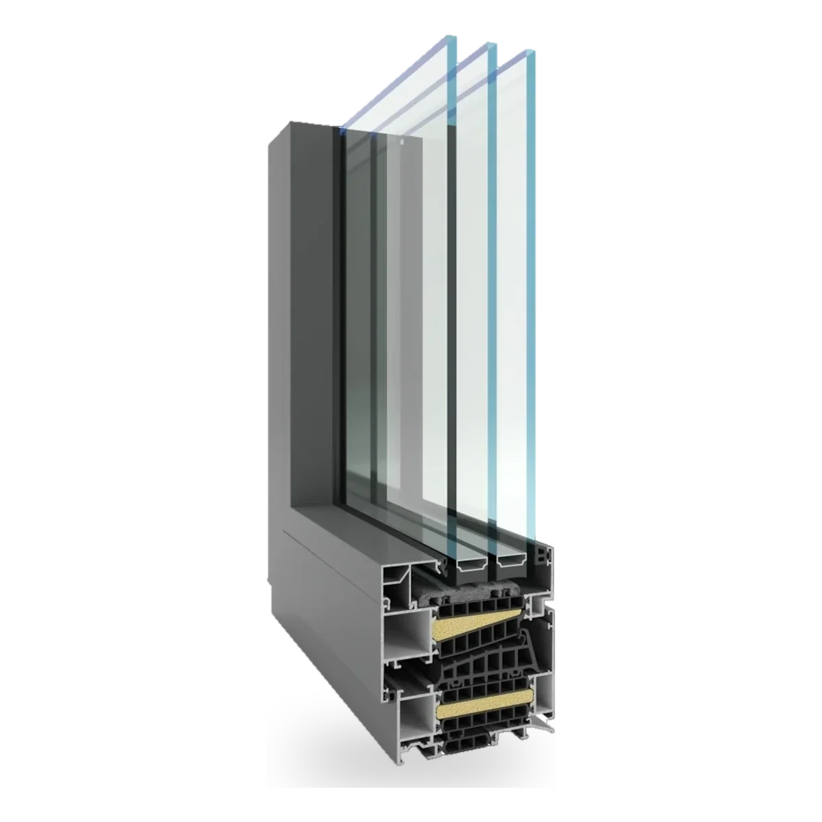 Yawal TM 102HI, system TM 102HI - okno aluminiowe