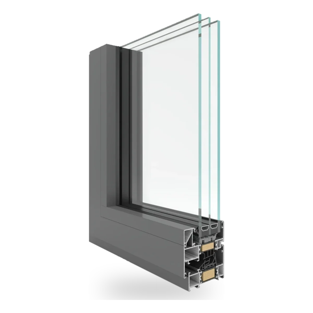 Yawal TM 77N HI+ - okno aluminiowe