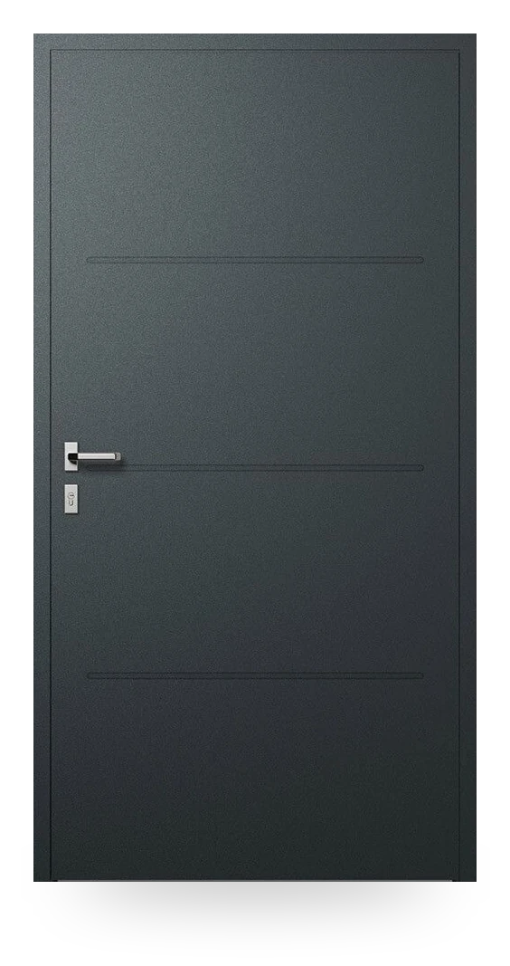 Wiśniowski CREO 311 — drzwi aluminiowe, panel pełny, bez aplikacji