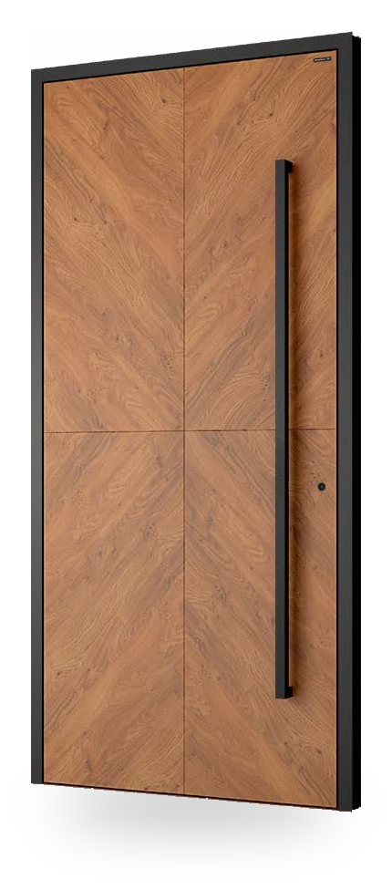 Wiśniowski CREO ART 3011 - drzwi aluminiowe, panel pełny, jodełka