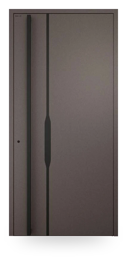 Wiśniowski CREO ART 4016 - drzwi aluminiowe, panel pełny, uchwyt wpuszczany