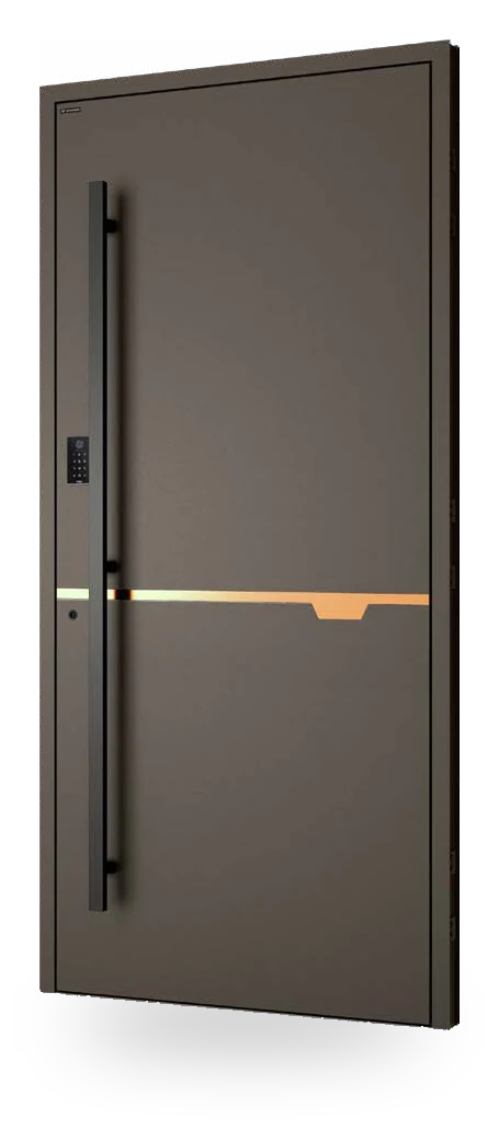 Wiśniowski CREO ART 4018 - drzwi aluminiowe, panel pełny, pozioma aplikacja