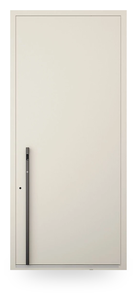 Wiśniowski PIRUE 001 — drzwi aluminiowe, panel pełny, bez zdobień