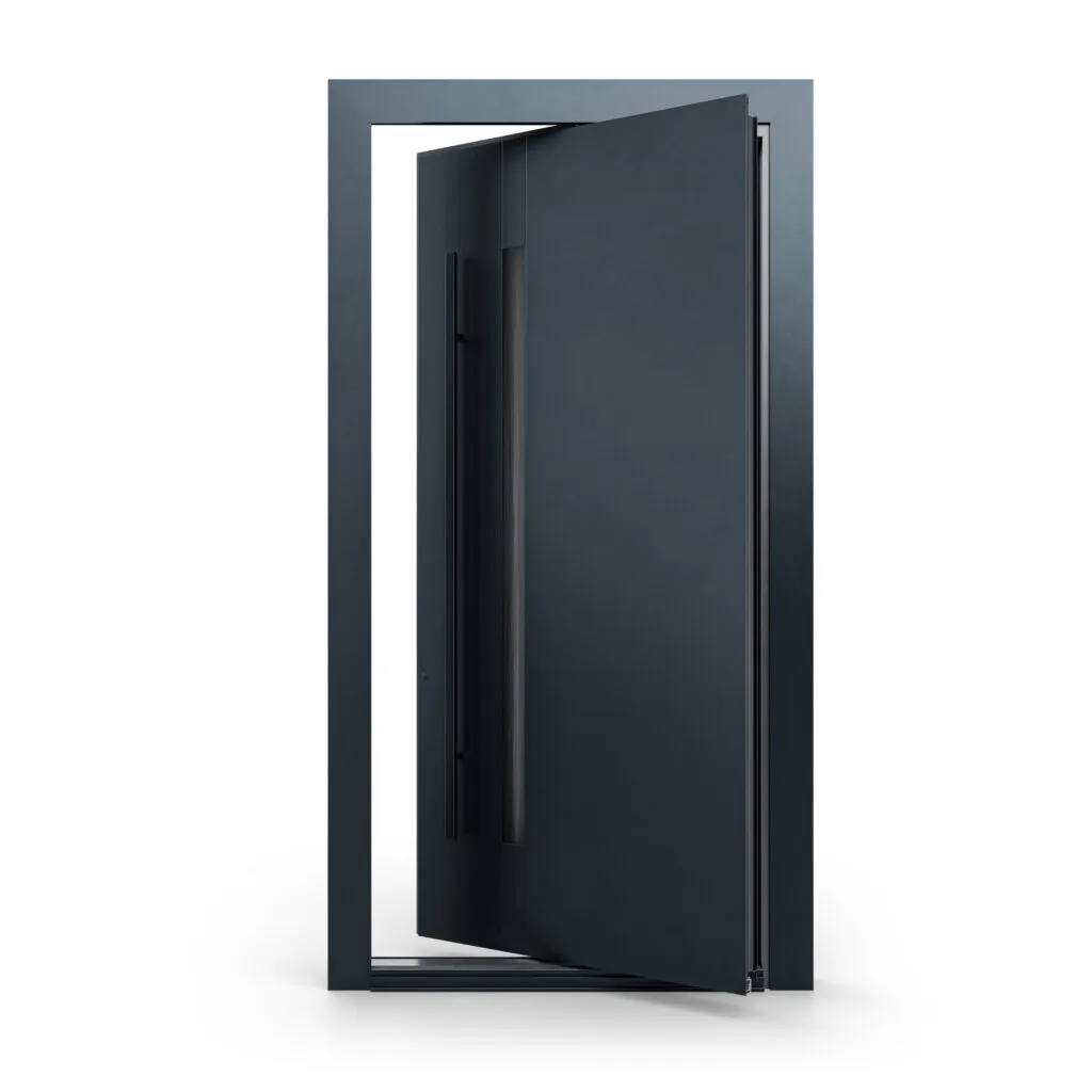 15 PL14 Sleek Glass — Drzwi Aluminiowe Pivot – EkoOkna